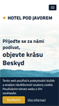 Mobile Screenshot of podjavorem.cz